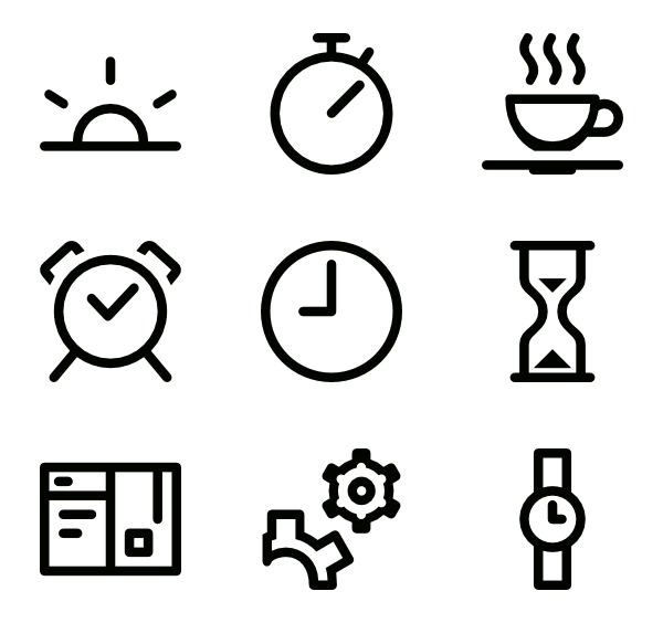 Alarm clock Icons - 424 free vector icons