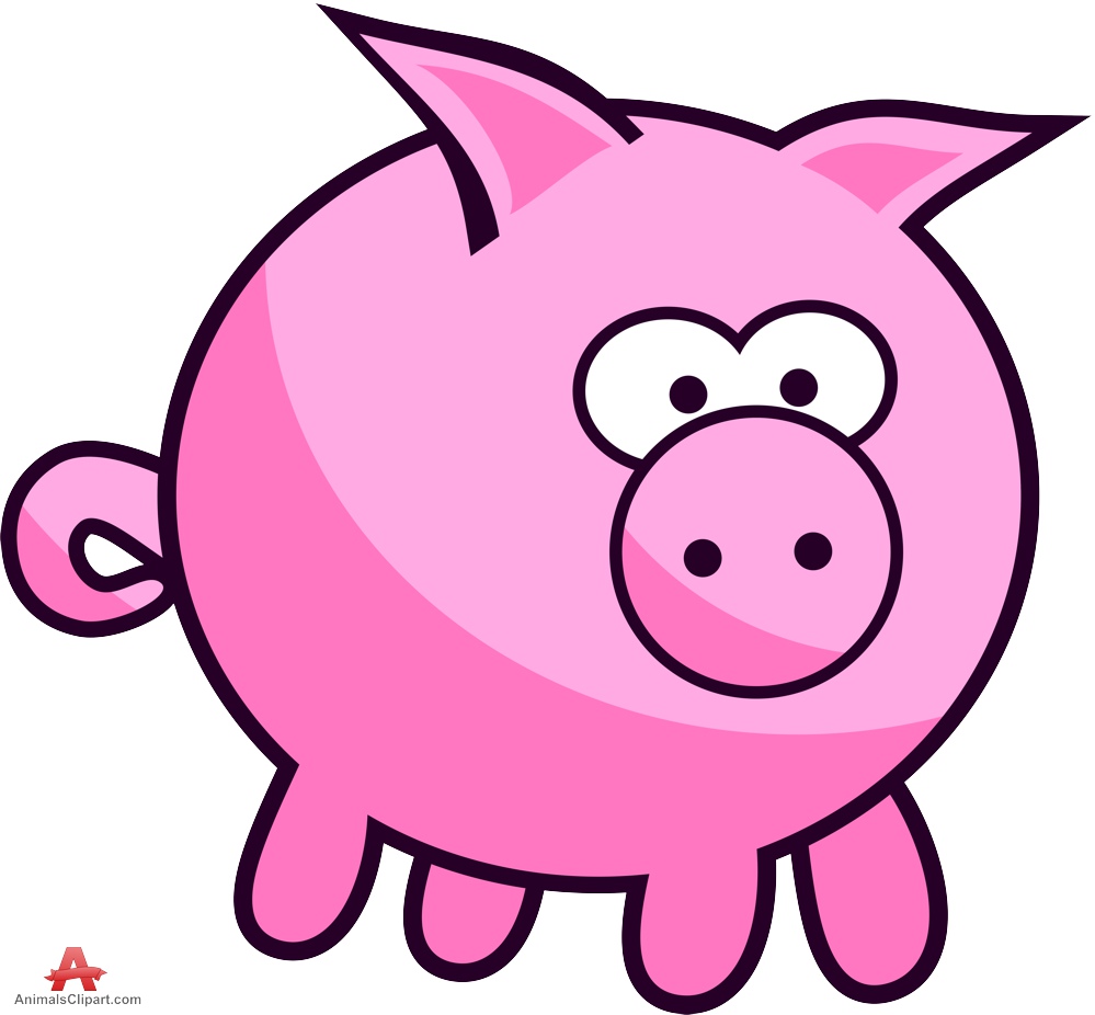 Round Pig Clipart Design | Free Clipart Design Download