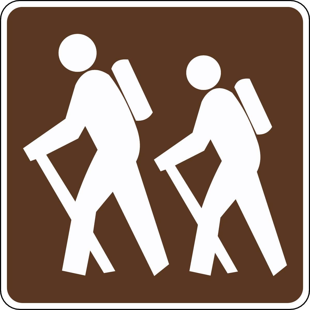Hiking Trail Symbol Outdoor Recreation Sign | GEMPLER'S