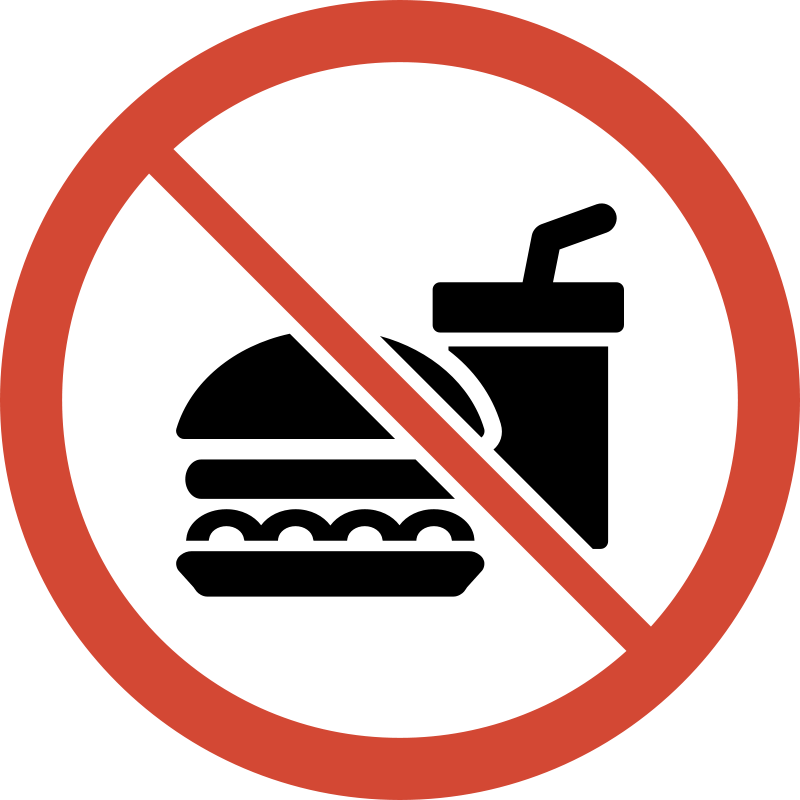 No Eating Or Drinking Clipart