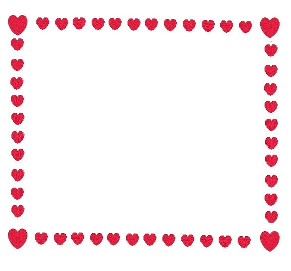 Free valentine borders printable