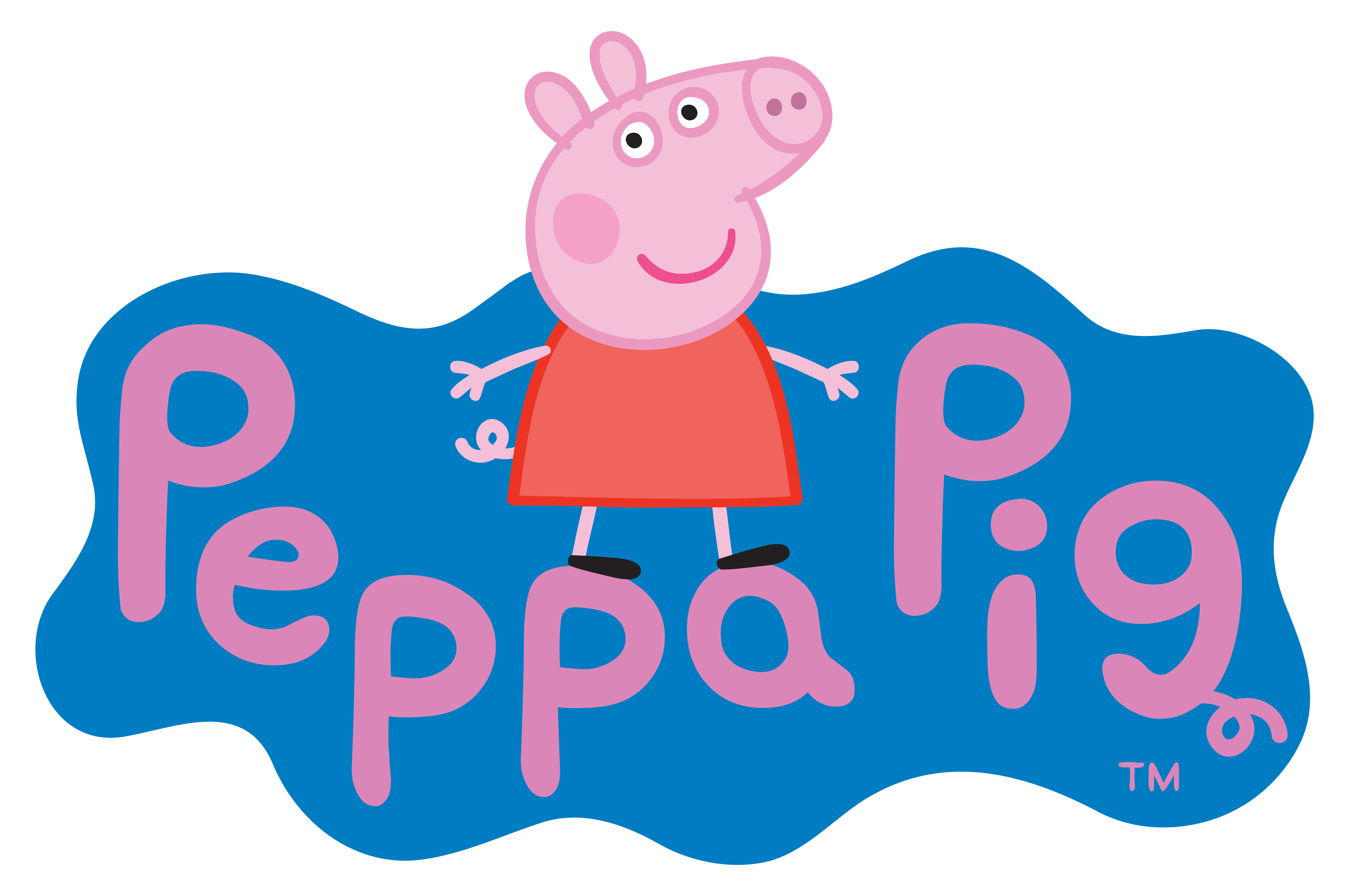 Peppa Pig Logo Transparent PNG Clip Art Image