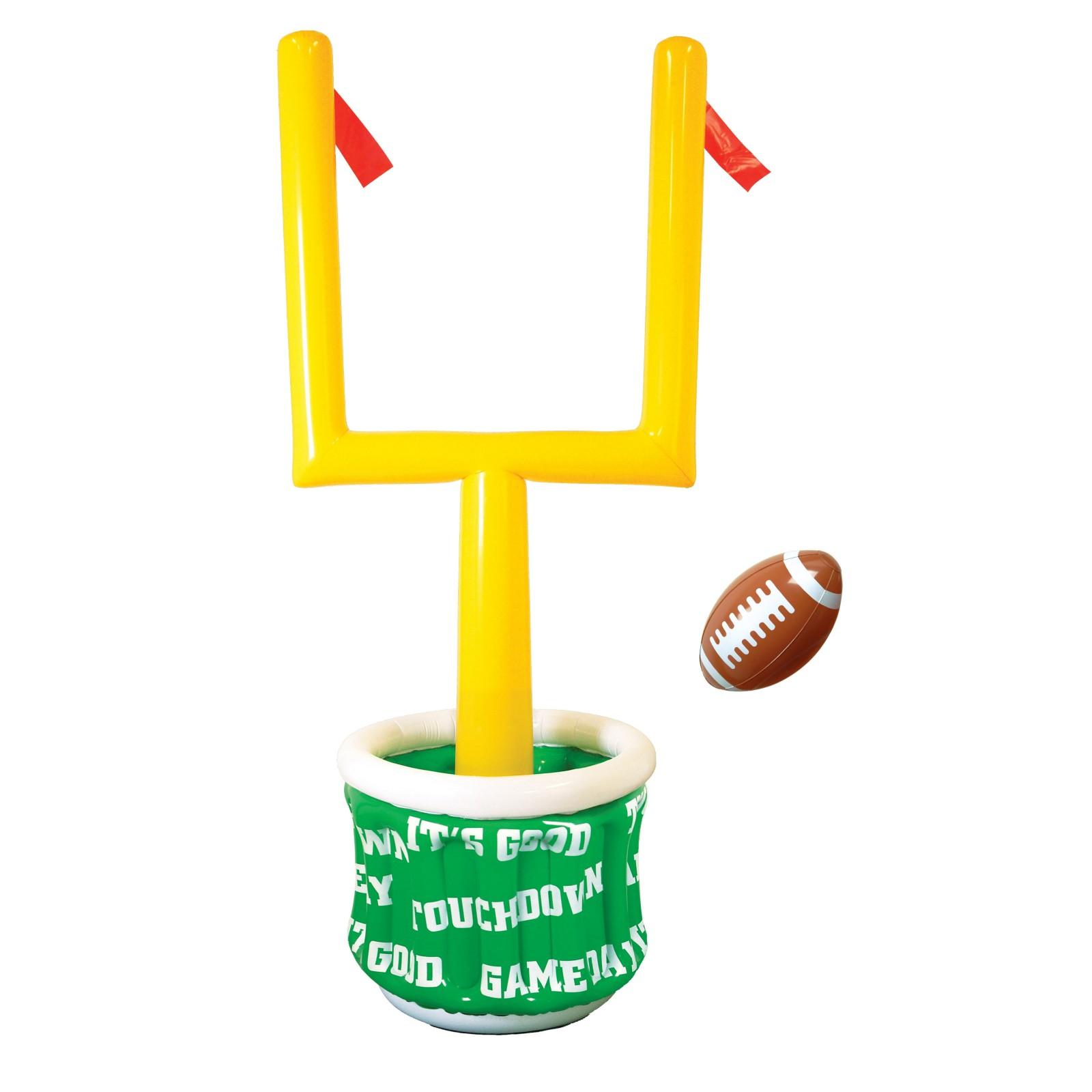 6&#39; Inflatable Goal Post Cooler with Football | BirthdayExpress.com