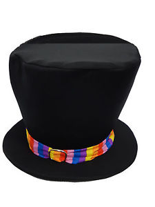 Willy Wonka Large Top Hat Childs Adults Fancy Dress Ideas Mad ...