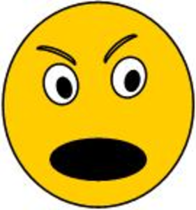 Annoyed face clip art