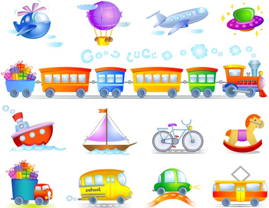 Children toys vectors