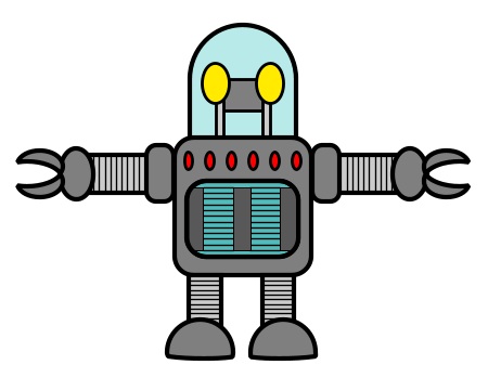 Drawing a cartoon robot