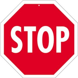 Stop Sign Two-Sided Decoration: Toys &amp; Games