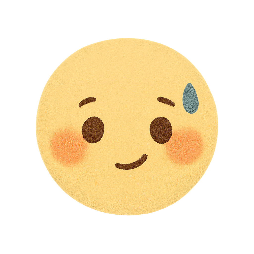Shy Emoji Face