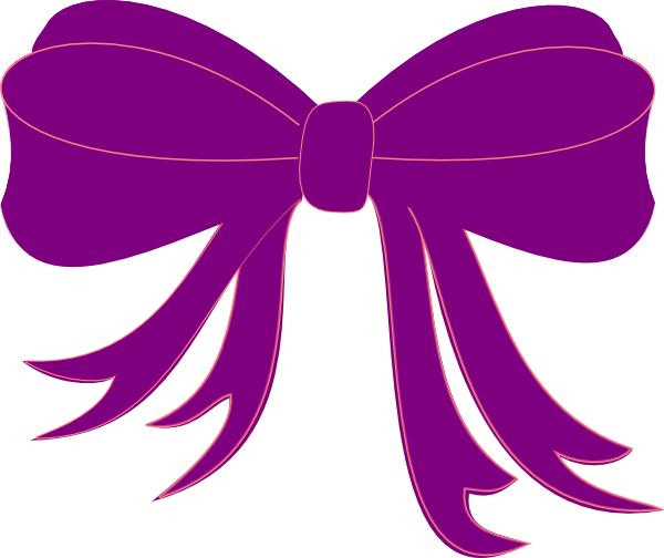 Purple Ribbon Border Clipart