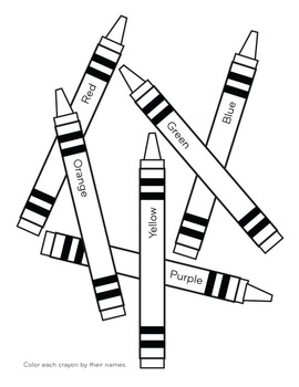 Crayon Coloring Sheet 129 | Free Printable Coloring Pages