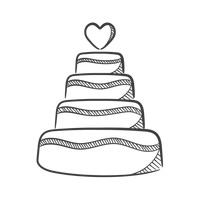 Free Wedding cake Vector Image - 1286729 | StockUnlimited
