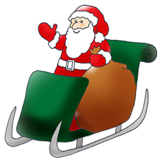 Clipart father christmas santa claus