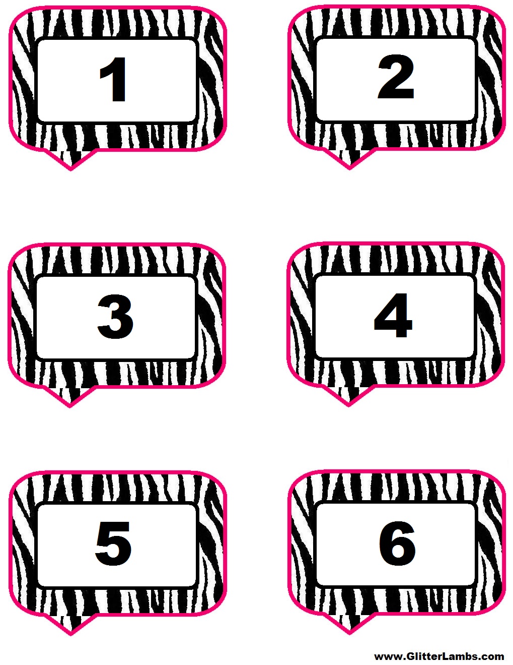 Printable Speech Bubbles
