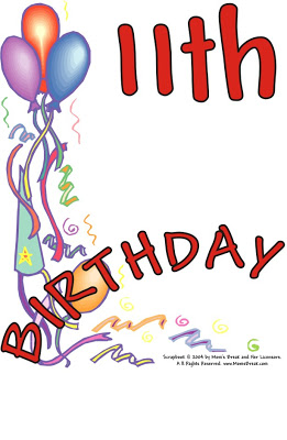 Mary's Writing Nook: Happy 11th Birthday, Jordan and Green Thumb ...