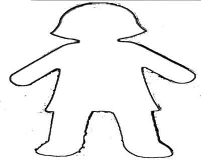 Coloring Person Girl Outline, drawing mannequin body outline ...