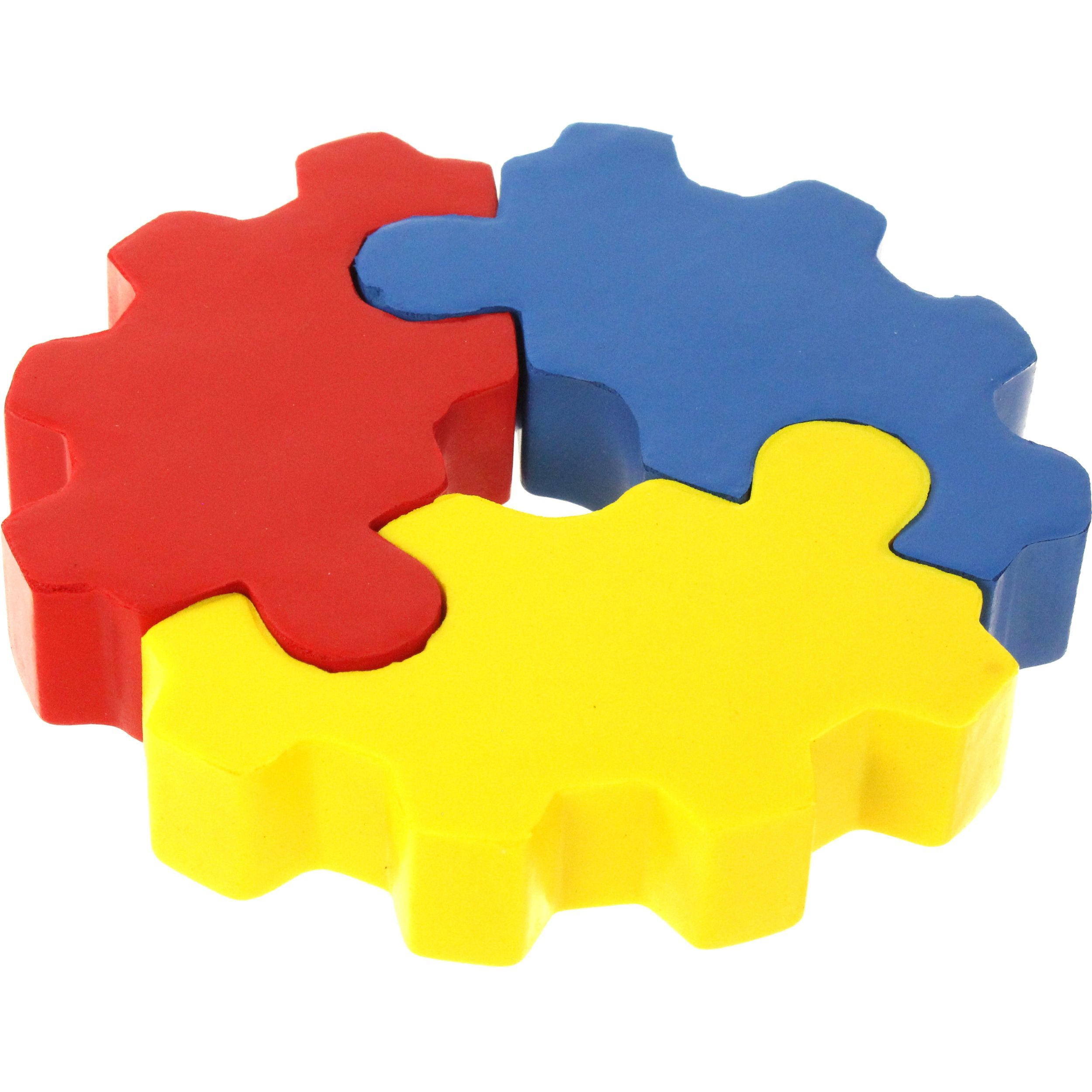 3 Piece Gear Puzzle Stress Ball | Custom Stress Balls | 2.21 Ea.
