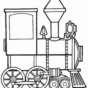 Passanger Loader Train Coloring Page | Color Luna