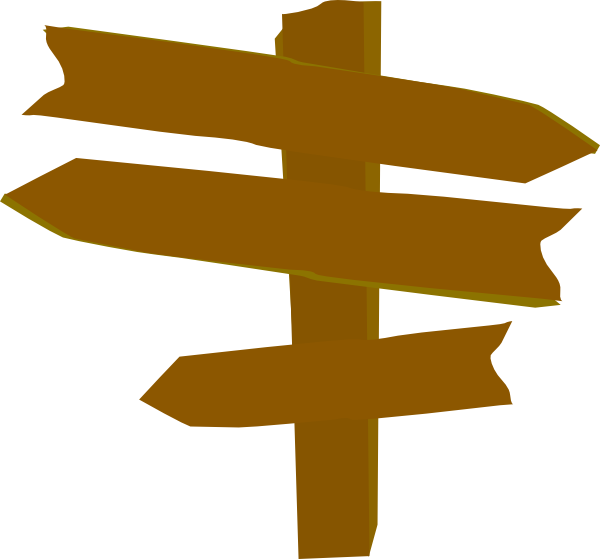 Directions Sign Post Clipart