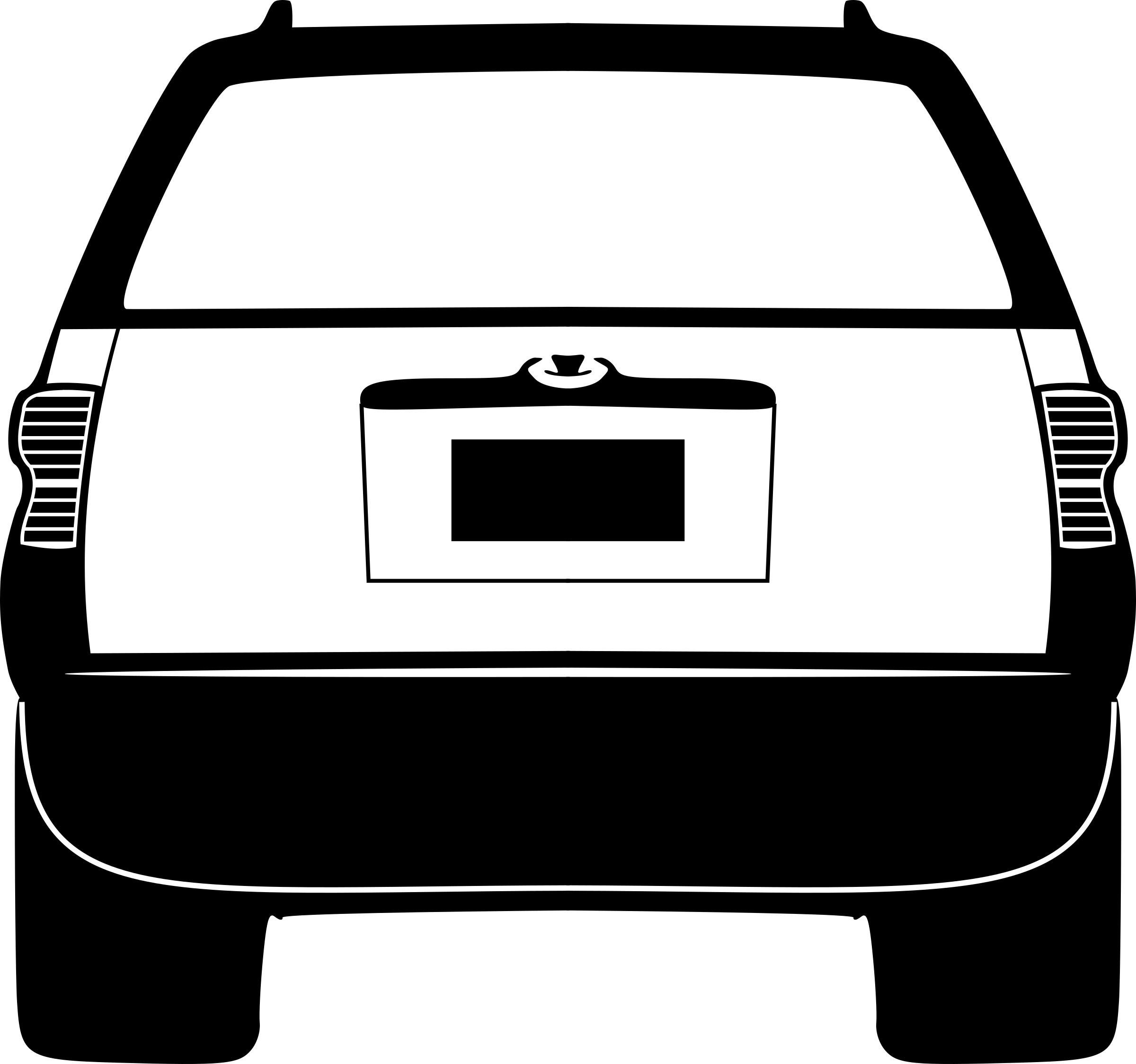 Clipart - Suburban Assault Vehicle (Back)