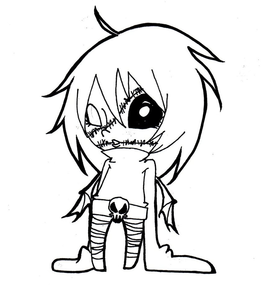 chibi Lita:lineart by konluver on DeviantArt