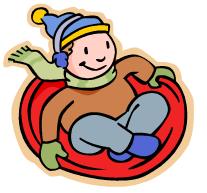 Snow Tubing Clipart