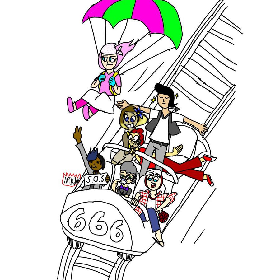 roller coaster thing/draw the squad by mikethatrandomguy on DeviantArt
