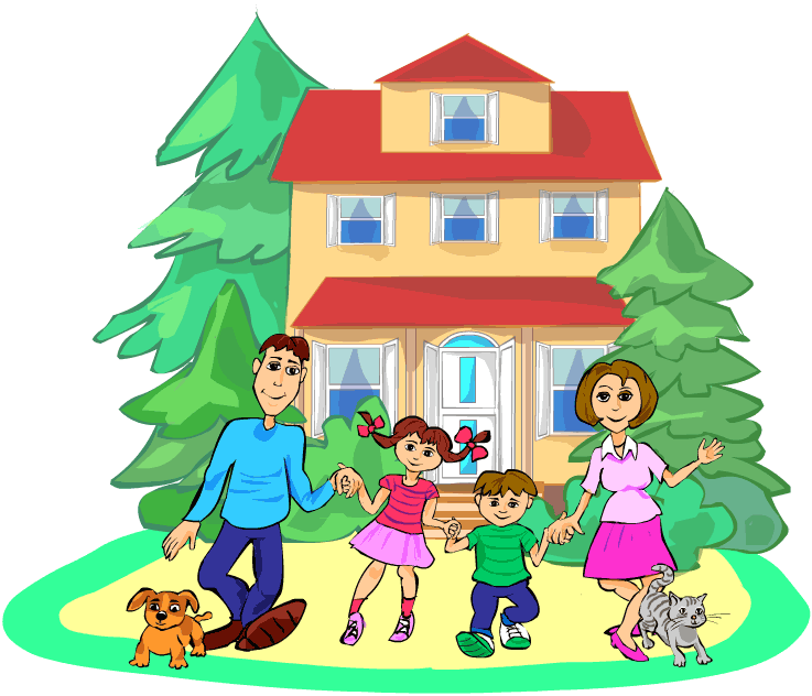 Family Cartoon Of 4 - ClipArt Best