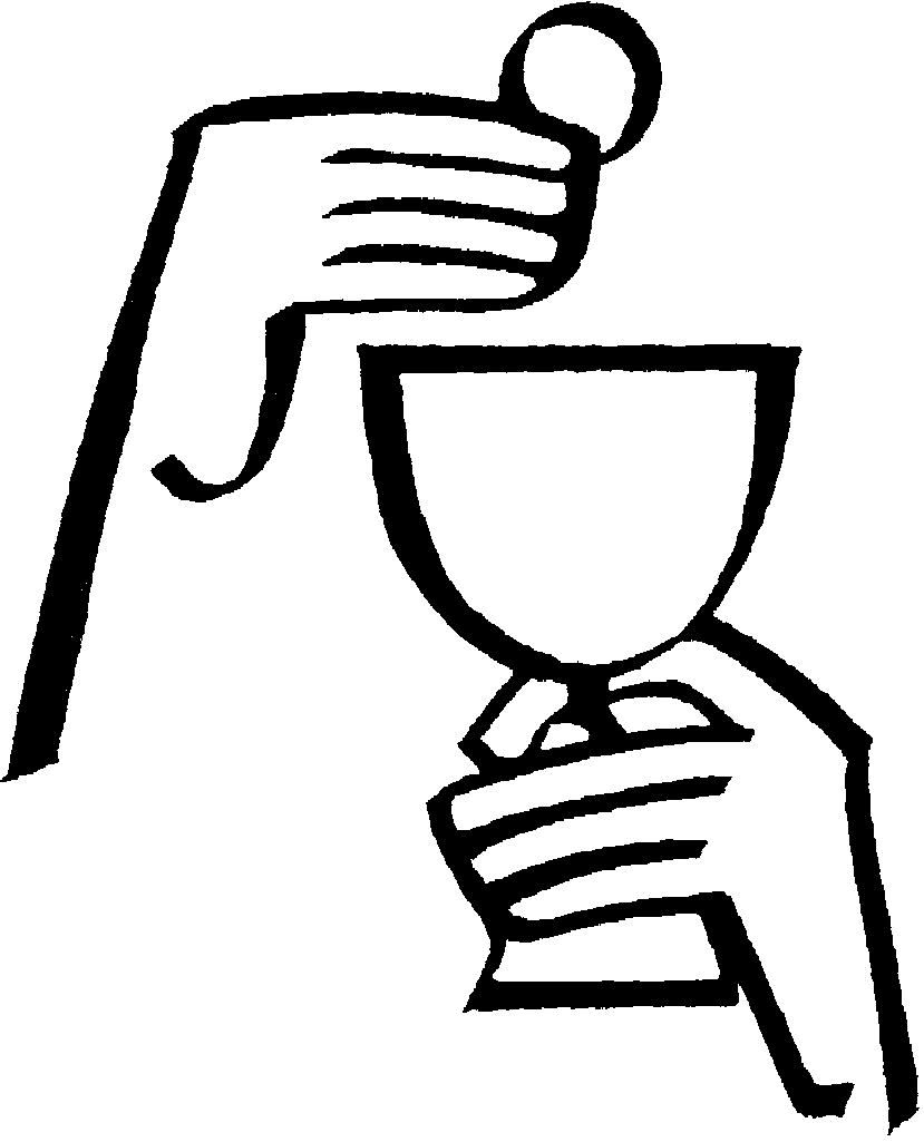 Communion Black And White Clipart