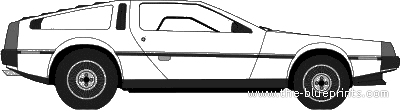 The-Blueprints.com - Blueprints > Cars > Various Cars > DeLorean DMC12