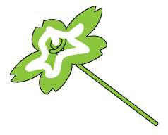 Pickled Tink: 2 Fabric Flower with Stems Tutorials