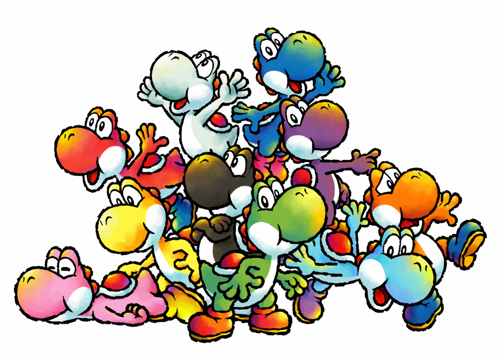 Image - Yoshi colours.png - MarioWiki, the encyclopedia of ...