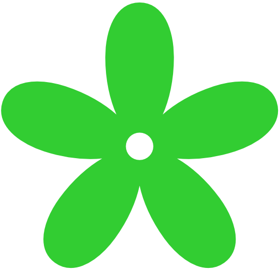 Green Flower Clip Art