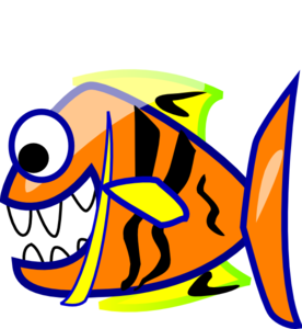 Orange Fish clip art - vector clip art online, royalty free ...