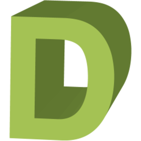 Letter D Icon image - vector clip art online, royalty free ...