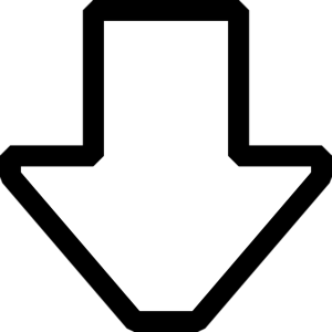 arrow pointing down - vector Clip Art