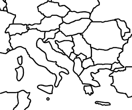 Large Printable Blank Outline World Map