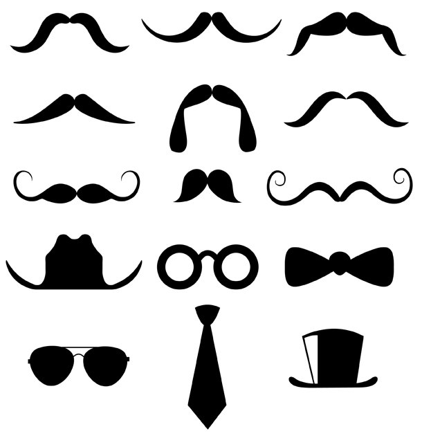 Mustache Disguises Clip Art Personal and by CutesyArtshop