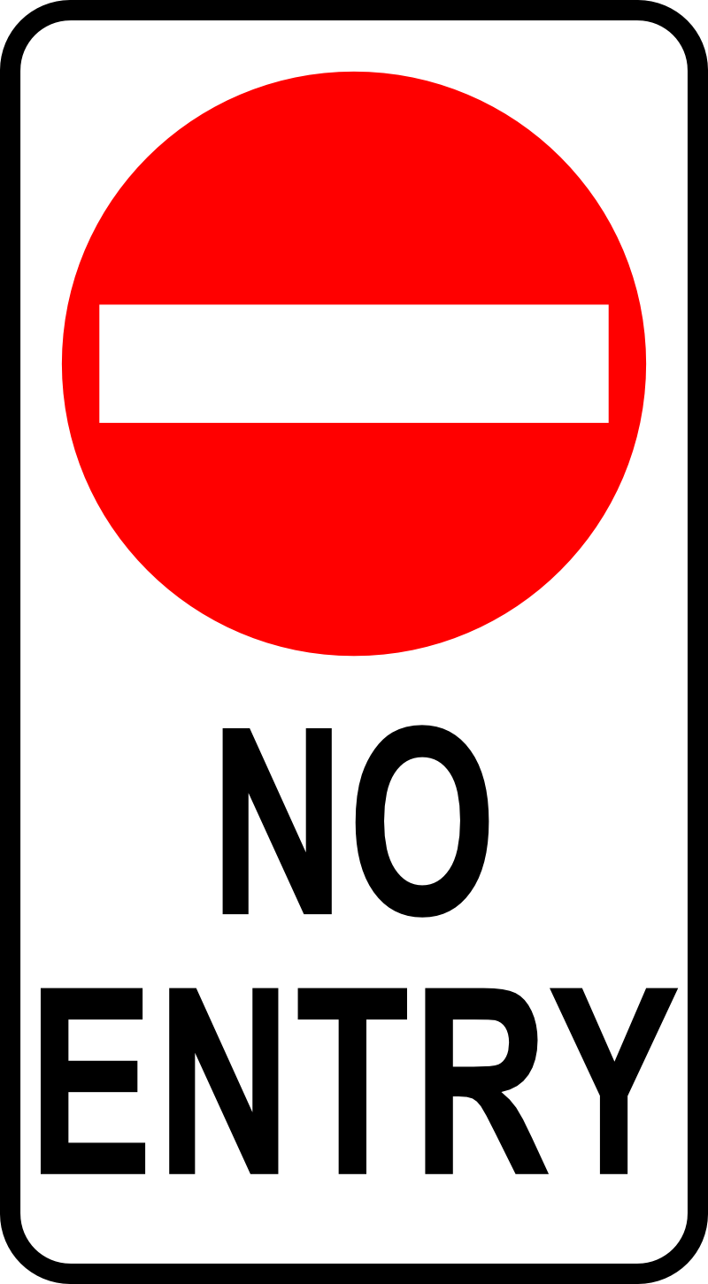 No Entry Sign - ClipArt Best