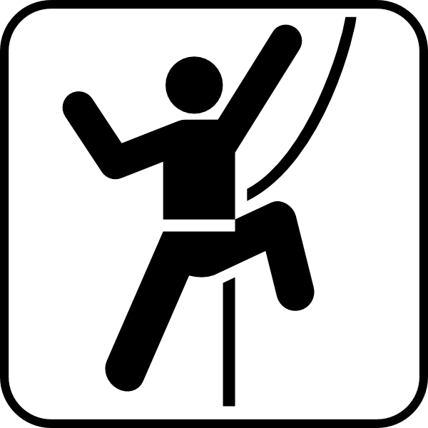 Stone Or Hill Climbing clip art - vector clip art online, royalty ...