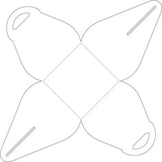 Chinese takeout box template