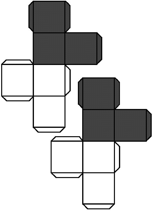 Unbelievable! White Or Black. Crazy Paper Cube.