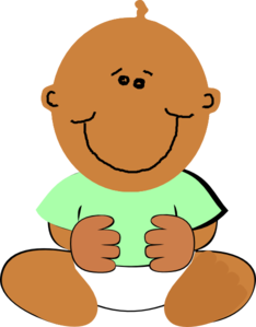 Black Baby clip art - vector clip art online, royalty free ...