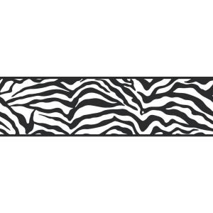 York Wallcoverings 6.75 in. Inspired by Color Zebra Border-JE3672B ...