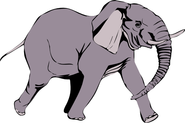 Elephant clip art Free Vector