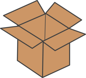 Brown Box clip art - vector clip art online, royalty free & public ...