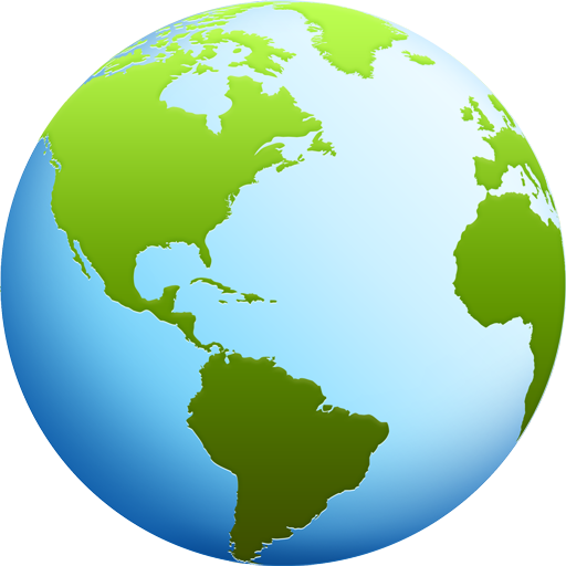 Usa world globe clipart vector