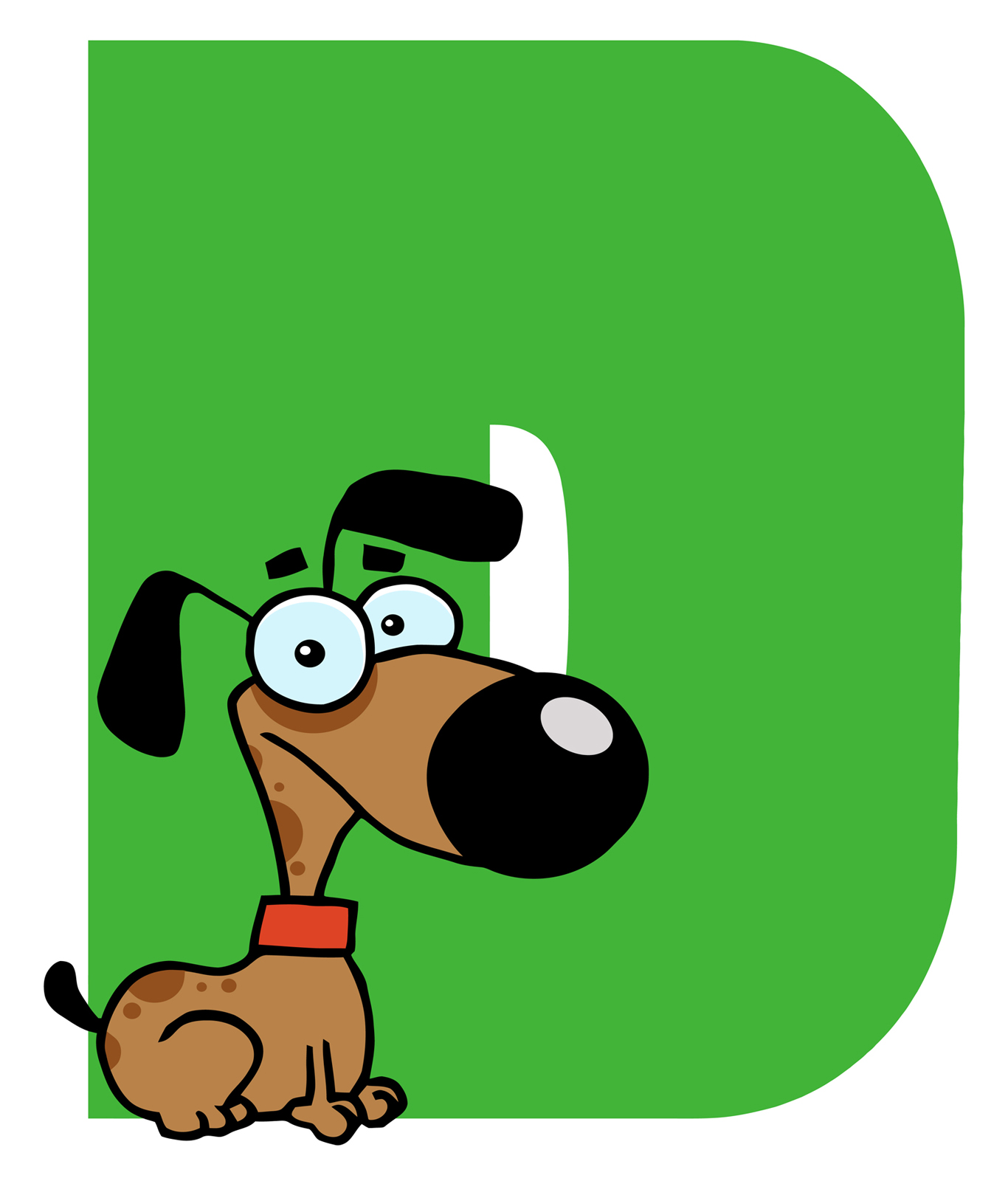 Clip art letter d