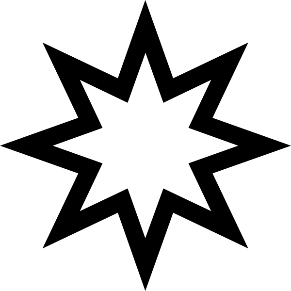 Star outline clip art free