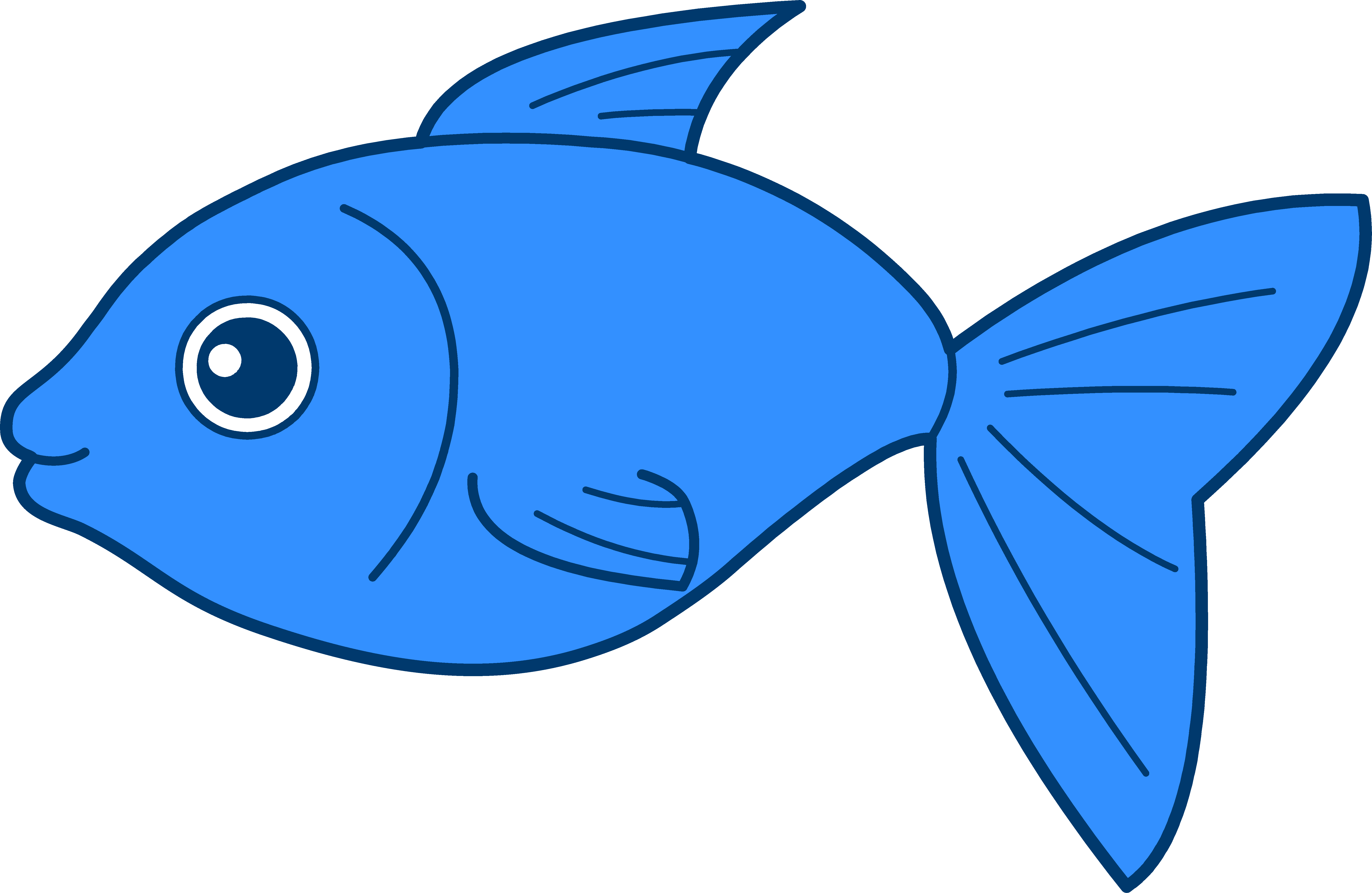 Blue Fish Clip Art - Free Clipart Images